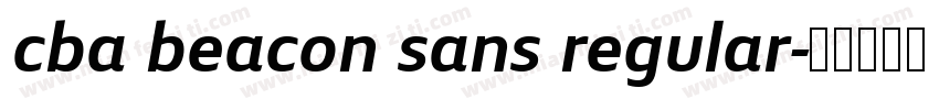 cba beacon sans regular字体转换